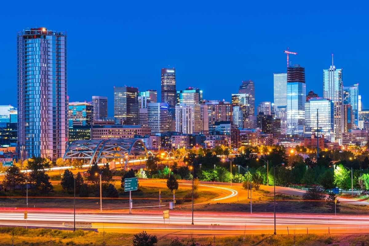 Atlanta skyline and live music scene